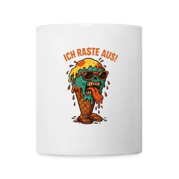 Schmelzendes Eisgesicht - Mug - white - Front