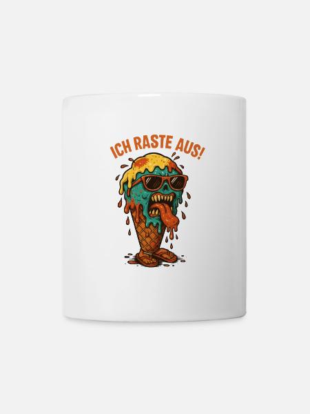 Schmelzendes Eisgesicht - Mug - white
