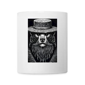 Le Grizzli silencieux - Mug blanc - blanc - Devant