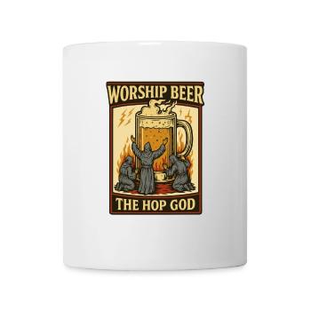 Hopfen-Gott der Anbetung - Tasse - Weiß - Vorne