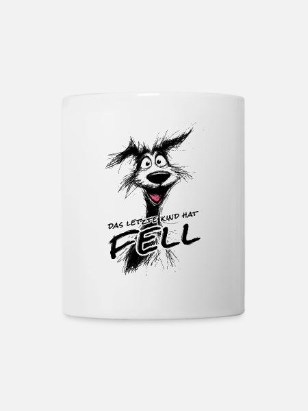 The Last Child Has Fur – Funny Dog Shirt! - Mug - white