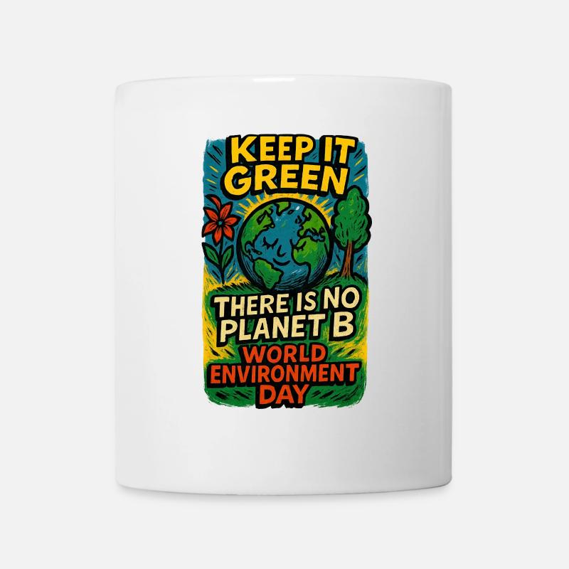 Earth Consciousness Earth Day Design - Mug - white