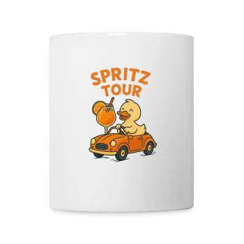 Spritz Tour mit Ente – Lustiges Sommer-Shirt für A - Tasse - Weiß - Vorne