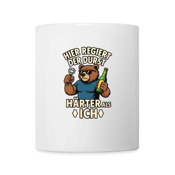 Durstbär - Härter als ich - Tasse - Weiß - Vorne
