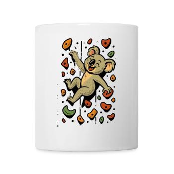 Bloc Koala Ours Escalade Cadeau Rétro - Mug blanc - blanc - Devant