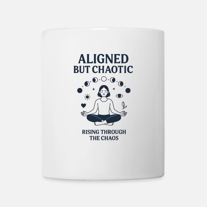 Balanced and Chaotic Meditation Design - Mug - white