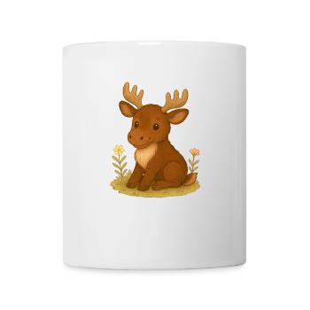 Nordischer Wald - Elch - Tasse - Weiß - Vorne