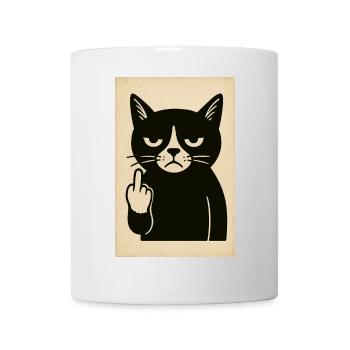 Grumpy Kitten - Mug - white - Front