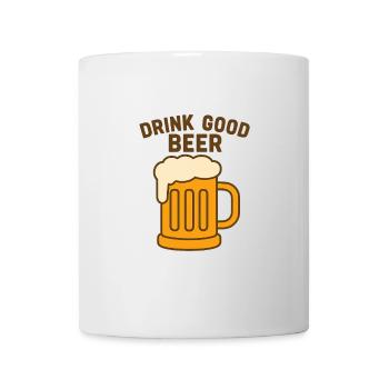 Drink Good Beer – Funny Vintage Beer Design - Mug - white - Front