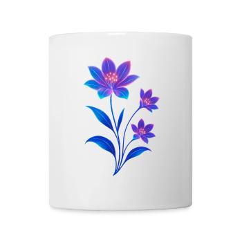 Luminescent Cosmic Flower Design - Mug - white - Front