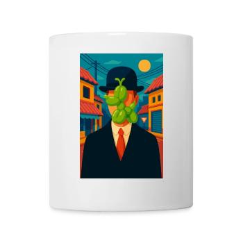 L’Homme (au chien gonflé) - Mug blanc - blanc - Devant