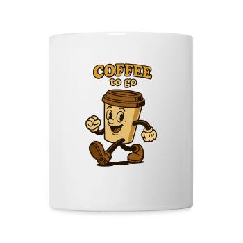 Coffee to go - Tasse - Weiß - Vorne