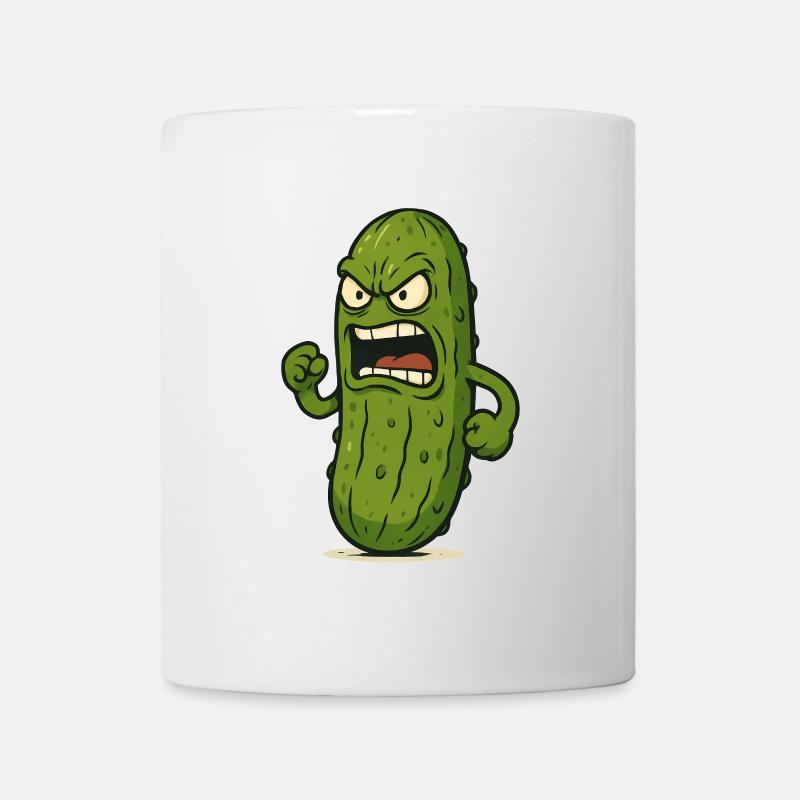 Gurken-Attacke - Tasse - Weiß