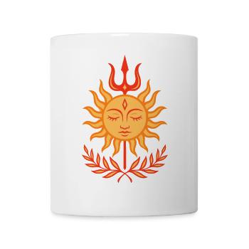 Mittsommer Sonne & Trishula - Tasse - Weiß - Vorne