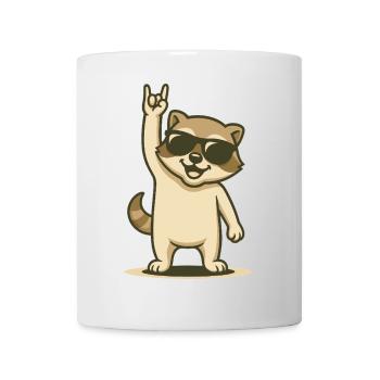Rock'n'Raccoon Baby - Mug - white - Front