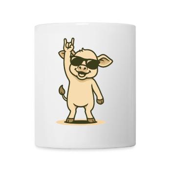 Cool calf rocks - Mug - white - Front