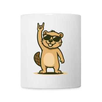 Rockiger Biberbaby-Vibe - Tasse - Weiß - Vorne