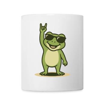 Rock'n'Ribbit - Mug - white - Front