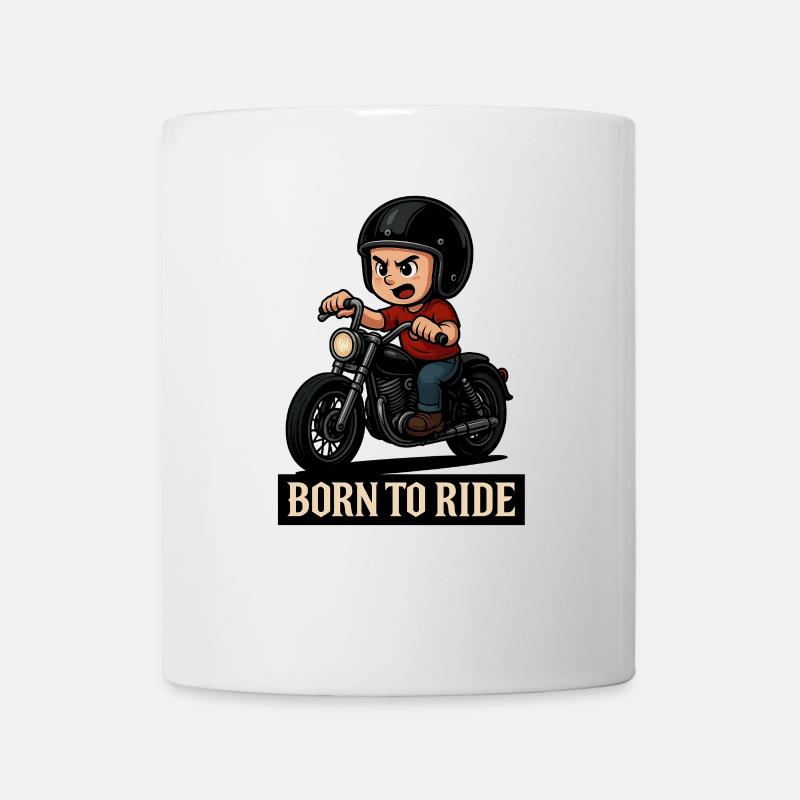 Kinder-Biker – Born to Ride - Tasse - Weiß