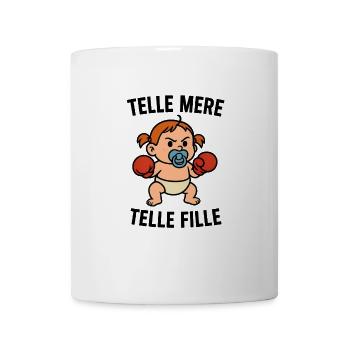 TELLE MERE TELLE FILLE – Bébé Boxeuse Cartoon - Mug blanc - blanc - Devant