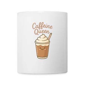 Caffeine Queen – Pour les amateurs de caféine - Mug blanc - blanc - Devant