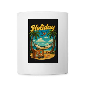 Holiday - Urlaub - Tasse - Weiß - Vorne