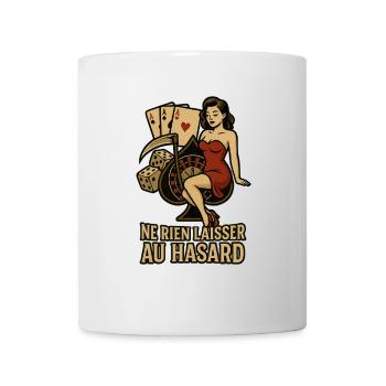 Ne rien laisser au hasard - Mug blanc - blanc - Devant
