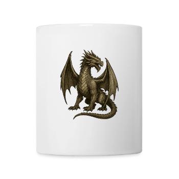 Legendary Dragon Style Engraving - Mug - white - Front
