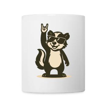 Cool skunk baby with sunglasses - Mug - white - Front