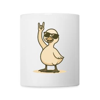 Cool rocker swan chick - Mug - white - Front