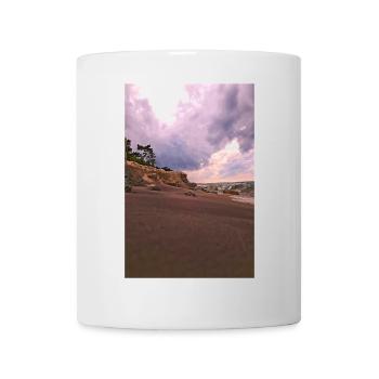 Plage sauvage de Pleśna avant la tempête - Mug blanc - blanc - Devant