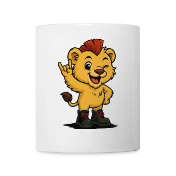 König der Punk-Savanne - Tasse - Weiß - Vorne