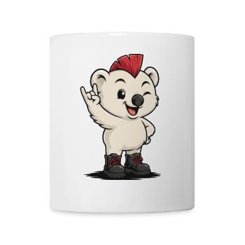 Punk Icebear - Tasse - Weiß - Vorne