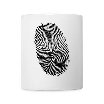 Empreinte digitale - Mug blanc - blanc - Devant