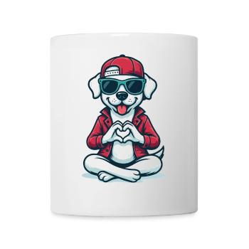 Love Dog Vibes - Tasse - Weiß - Vorne