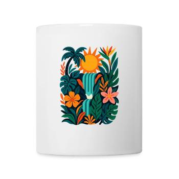 Jungle vibrante - Mug blanc - blanc - Devant