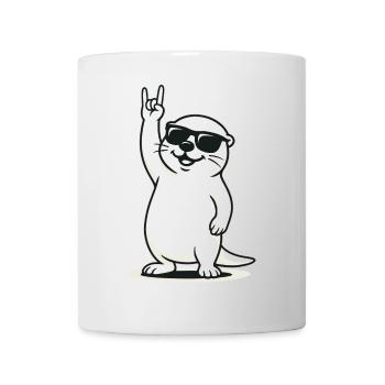 Rockin' Otter - Tasse - Weiß - Vorne