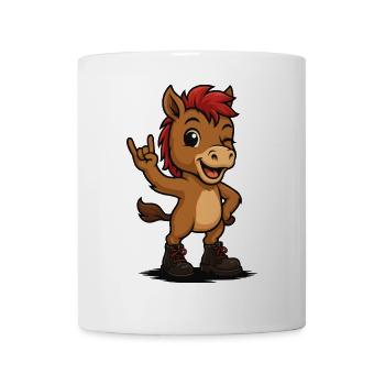 Poulain Punk Rock - Mug blanc - blanc - Devant