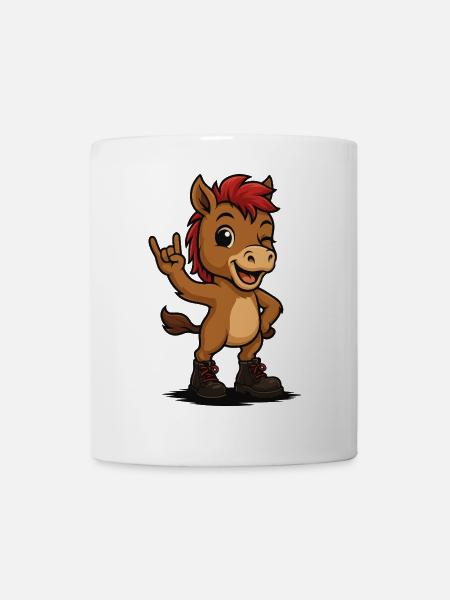 Punk Rock Foal - Tasse - Weiß