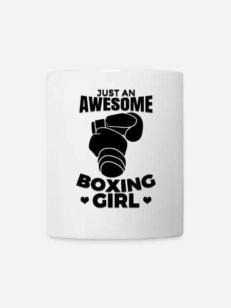 Boxer Mädchen - Tasse - Weiß
