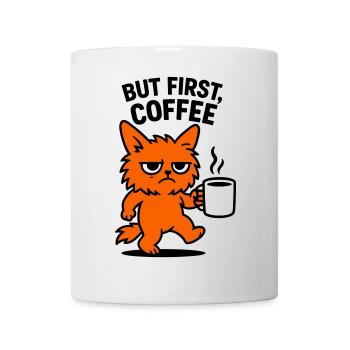 But first coffee cat - Mug - white - Front