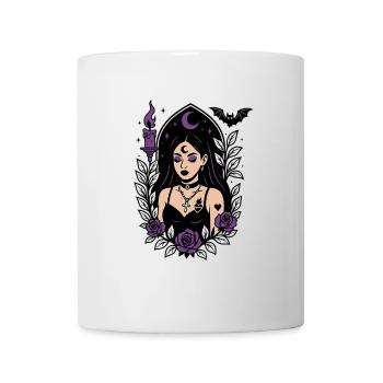 Sorcière gothique violette - Mug blanc - blanc - Devant