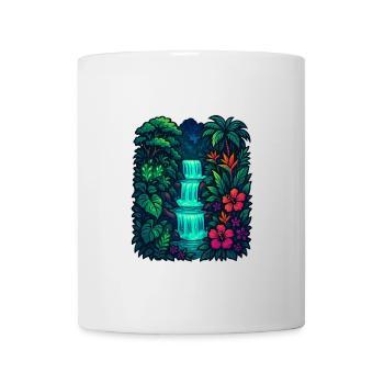 Tropical Waterfall - Mug - white - Front