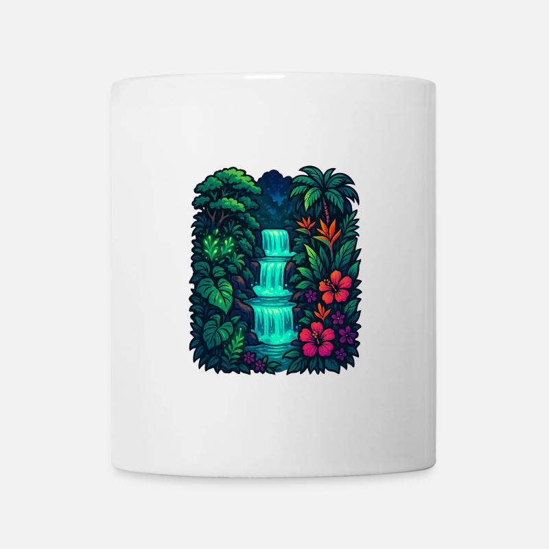 Cascade tropicale - Mug blanc - blanc