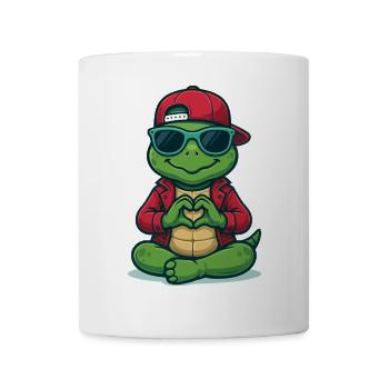 Tortue cœur - Mug blanc - blanc - Devant