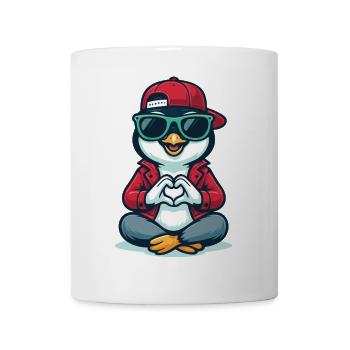 Amour Pingouin Cool - Mug blanc - blanc - Devant