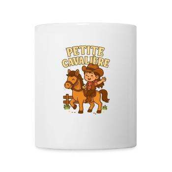Petite cavalière mignonne - Mug blanc - blanc - Devant