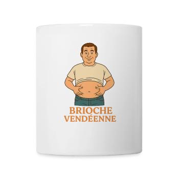 Brioche vendéenne humour ventre rond - Mug blanc - blanc - Devant