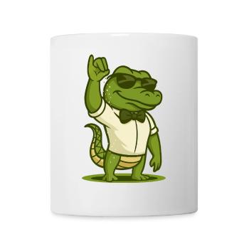 Salière Crocodile - Mug blanc - blanc - Devant