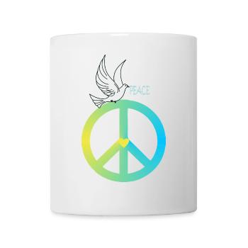 Peace Sign Dove of Peace - Mug - white - Front